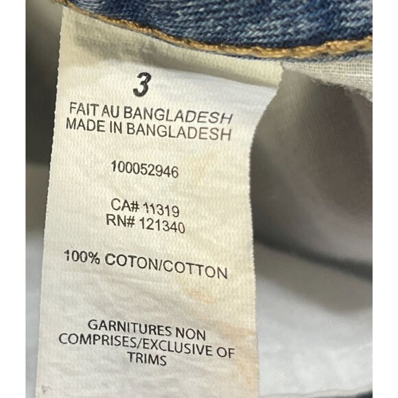 Garage Denim Women's Mom Shorts High Rise Distressed Blue Size 26/3 - Picture 6 of 7